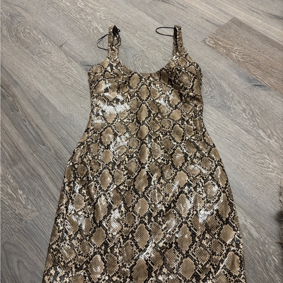 NWOT Zara Leopard Print Dress - Picture 2 of 6